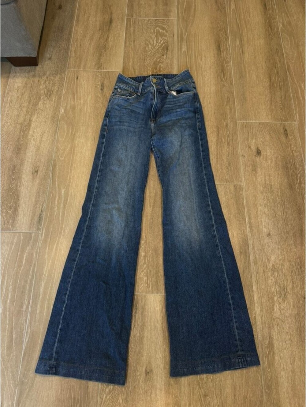 goop x FRAME Flare Jeans Womens 25 Wide Leg High Rise Denim